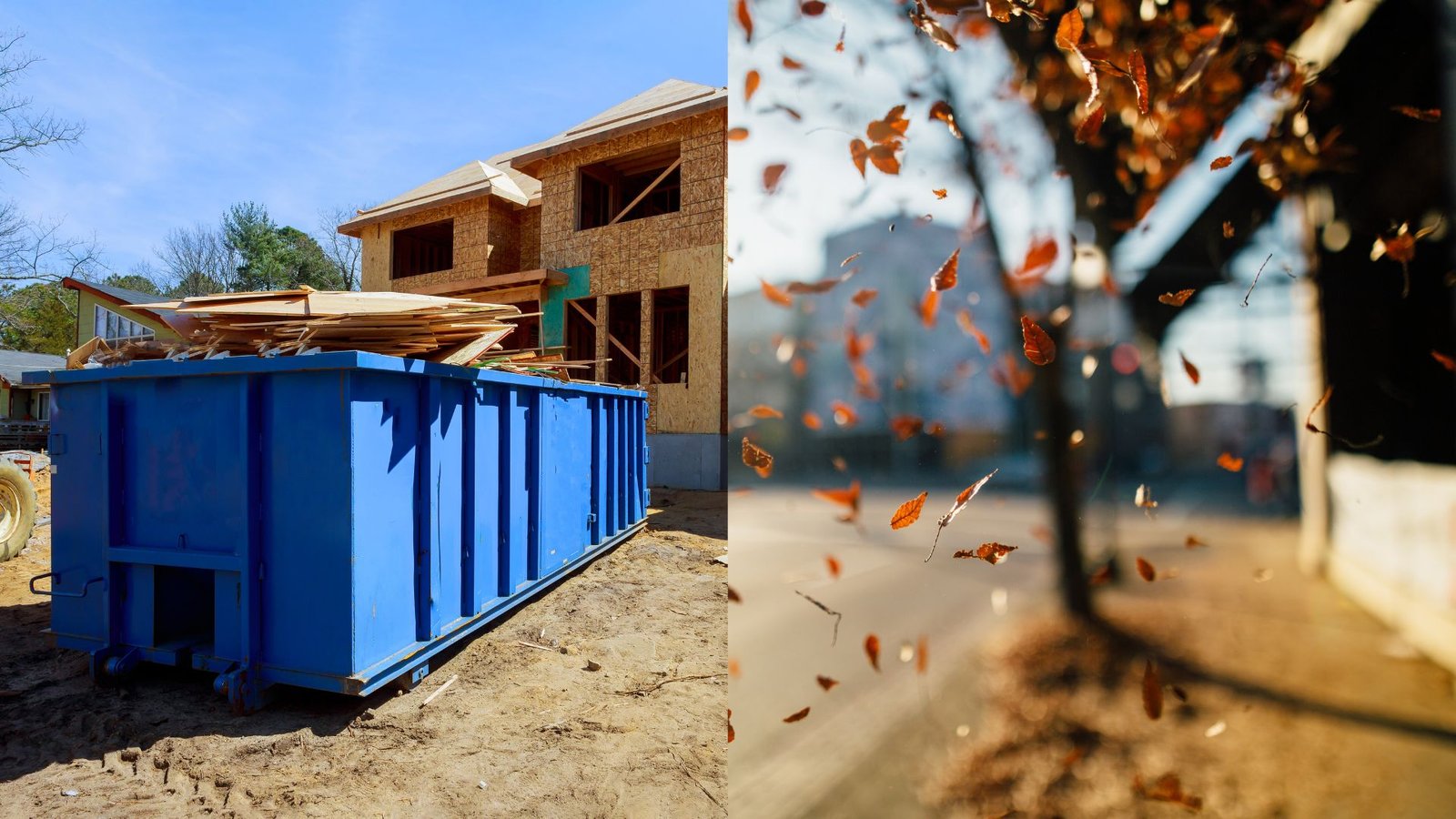 fall cleanup dumpster pre winter cleanout dumpster rental